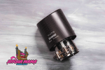 Насадка закрытого типа на глушитель AKRAPOVIC Style глянцевый карбон (вход: 64-67 , выход: 89) 2