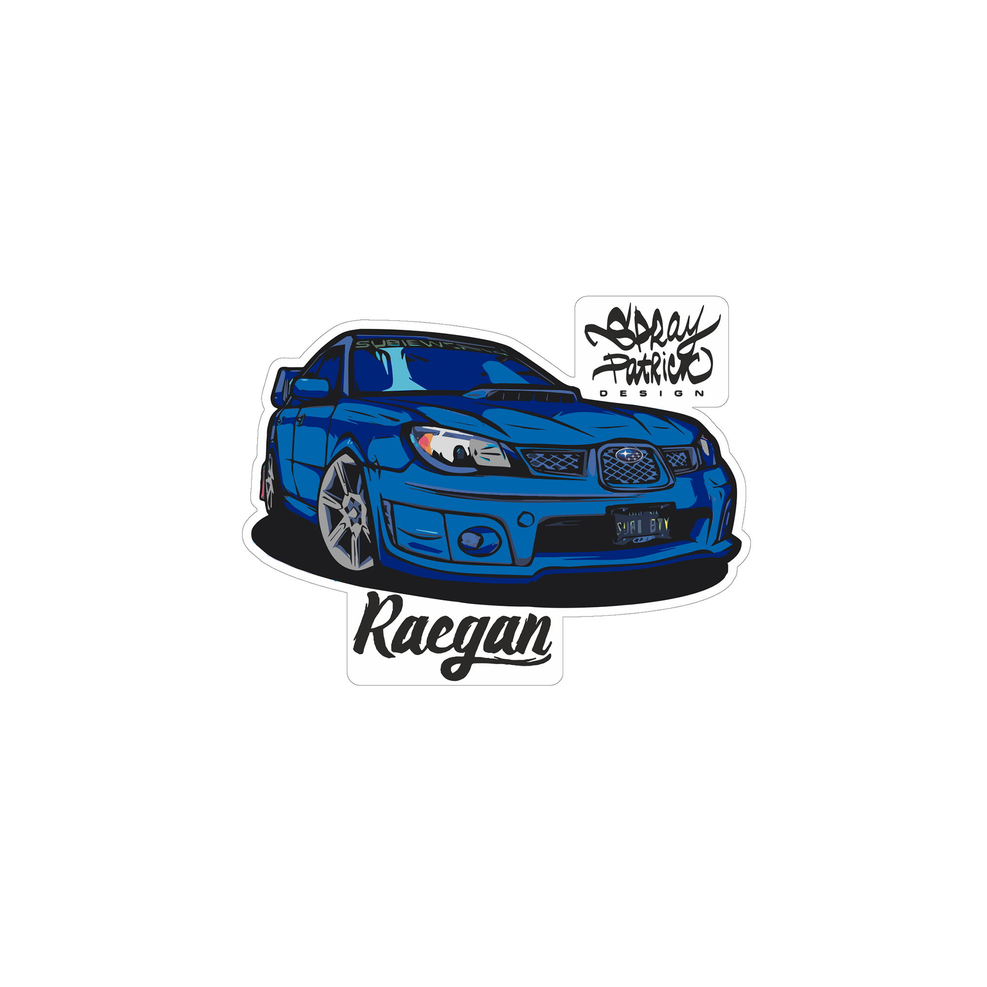 Наклейка Subaru Impreza Лиса
