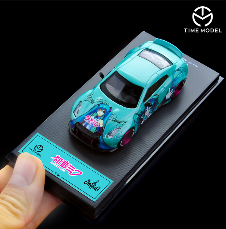 Коллекционная модель Nissan gt-r r35 liberty walk Hatsune Miku 1:64
