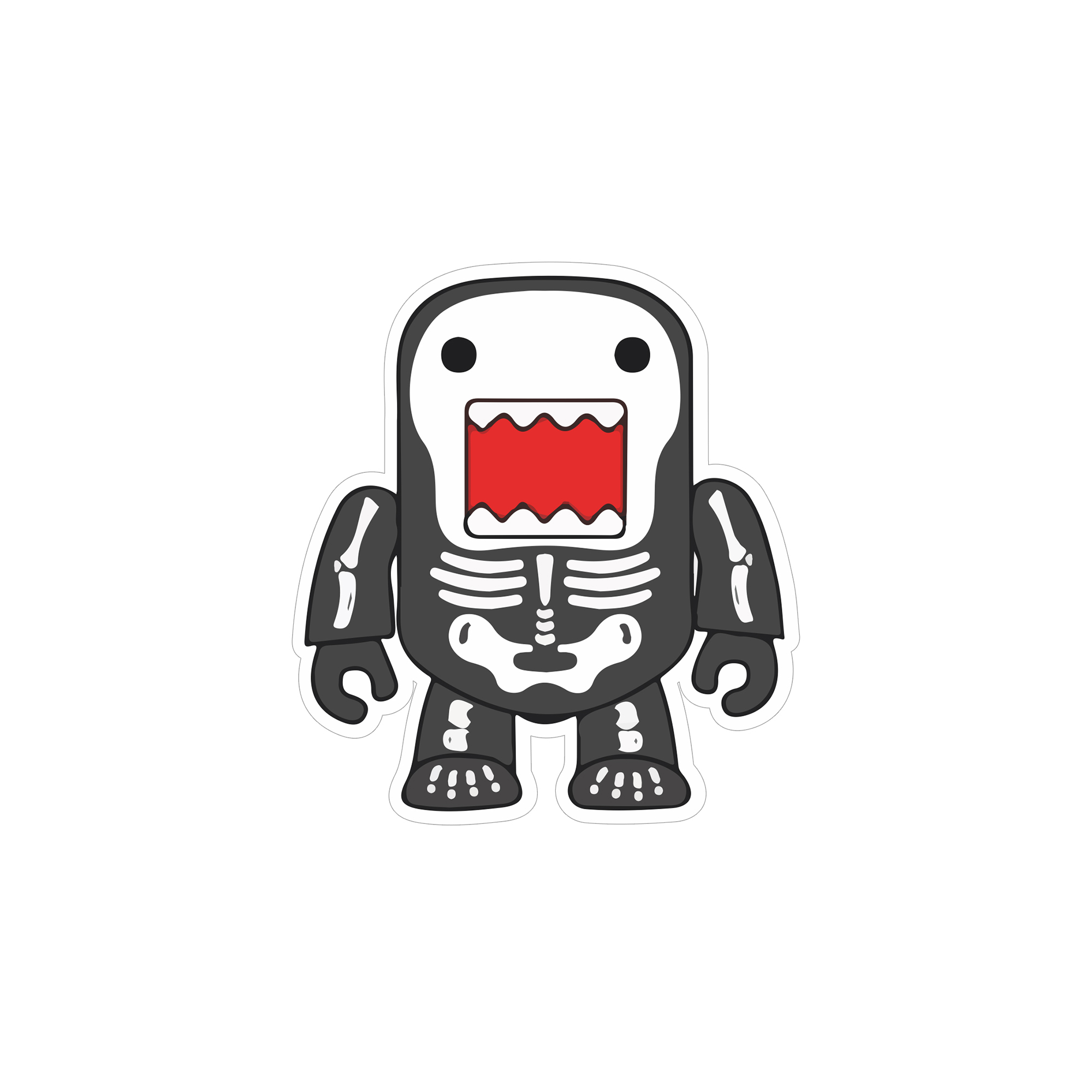 Наклейка Domo Kun ver.3
