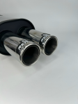 Глушитель REMUS под 2 выхода без опала, 51-63mm. вход 3