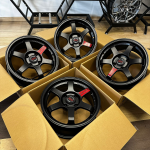 Комплект дисков Volk Racing TE37 R15 6.5j ET20 4x108 (черные) 1