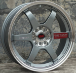 Комплект дисков Volk Racing TE37 R17 7.5j ET38 4x100 / 114.3 73.1 (серые)